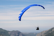 Paraglider In The Air