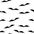 halloween seamless pattern with bats