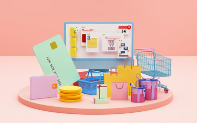 Online shopping concept