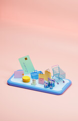 Online shopping concept