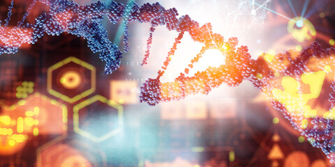 Wall Mural - Innovative DNA technologies in science and medicine