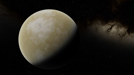 Abstract planets and space background
