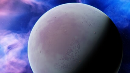 Abstract planets and space background