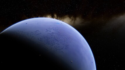Abstract planets and space background