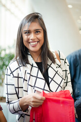 Portrait of smiling woman