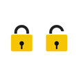 © suraj - Lock and unlock icon Vector Illustration. Lock and unlock icon design