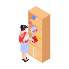 Poster - Isometric Super Mom Icon