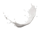 Fototapeta Sypialnia - milk splashing