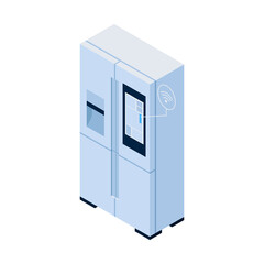 Sticker - Smart Fridge Illustration