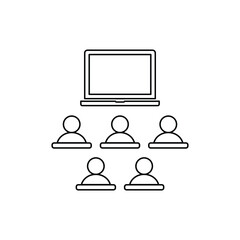 Poster - online learning icon vector studyinggraduation  sign