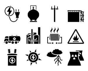 Sticker - Energy Icon Set