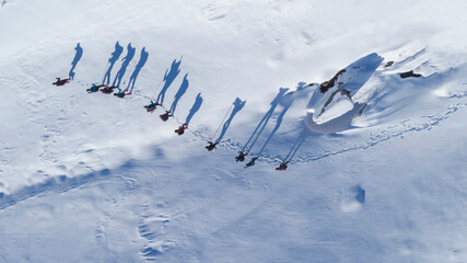 Wall Mural - mountaineering and summit walks from sports activities