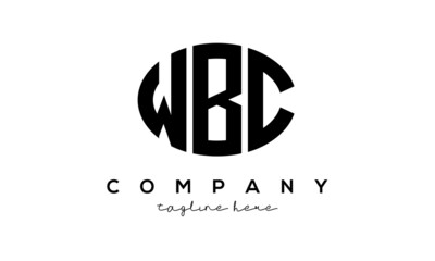 WBC three Letters creative circle logo design