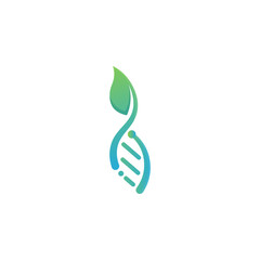 DNA logo design template.icon for science technology