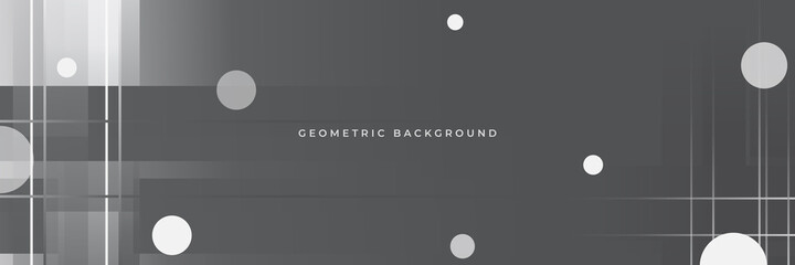 Black white grey wide banner background