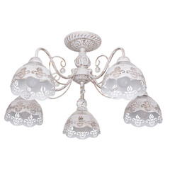 Wall Mural - Chandelier in vintage style isolated on white background