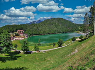 Il lago di Lavarone è un piccolo lago che si trova sull'omonimo altopiano, in provincia di Trento, a 1.079 metri s.l.m.. Presenta una superficie di 64.000 m² con una profondità massima di 17 metri.

