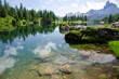 lake in the mountains.
Italy, Dolomites. Reflexes on the Lago de Federa (2038 m)