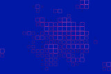Fototapeta Dinusie - Blue background with elements of square shapes. Light and simple design.