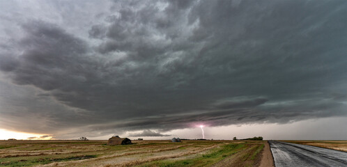 Wall Mural - Prairie Storm Canada