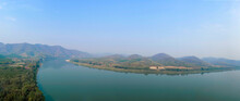 Mekong River View Overlooking Natural Landscape Scenery