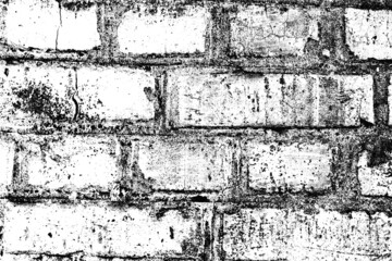 Texture of a brick wall with cracks and scratches which can be used as a background