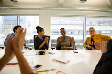 Business people in conference room meeting