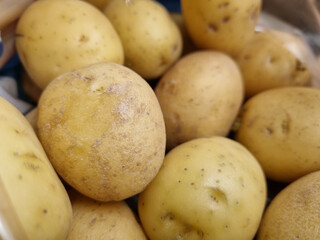 Sticker - Close up shot of a potato pile