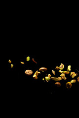 Wall Mural - Mixture of Pistachios and Coffee Bean