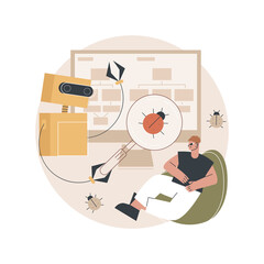 Poster - Automated testing abstract concept vector illustration. Automotive executed test, app development tester, automated software testing, usability analysis tool, UI optimization abstract metaphor.