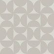 © Grace - Bold abstract greige seamless vector pattern. Modern monochrome, minimalist geometric, semi-circle print in shades of beige and grey. Simple decorative repeating background wallpaper texture design.