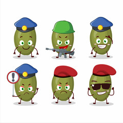 Wall Mural - A dedicated Police officer of pistachios seeds mascot design style