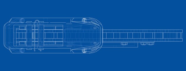 Wall Mural - Brake disc outline. Vector