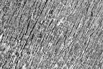 Poster - Grunge texture of the surface of shabby wooden plywood. Rough, rural, ragged. Abstract monochrome background. Vector illustration. Overlay template.