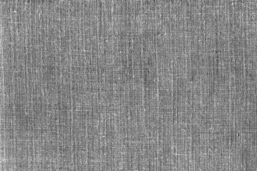 Leinwandbilder - The texture of coarse gray linen fabric. Burlap, rags, coarse natural fabric.