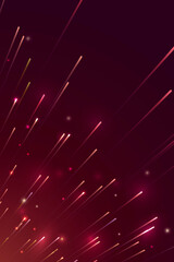Wall Mural - red neon meteor background design vector