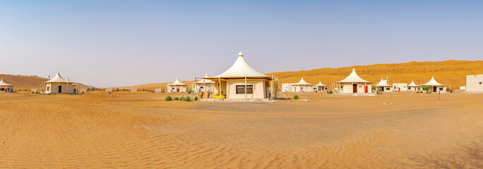 Sticker - Wahiba Sands in Oman. It is known as Sharqiya Sands or Ramlat al-Wahiba.