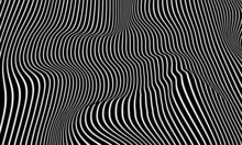 Abstract Creative Optical Illusion Vector Geometric Worm Concentric Black And White Color Poster Wallpaper Background