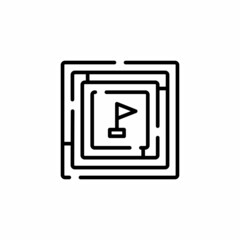 Wall Mural - Maze Labyrinth icon in vector. Logotype