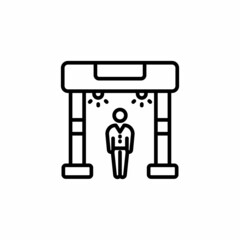 Wall Mural - Metal Detector icon in vector. Logotype