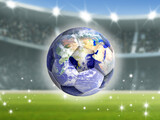 Fototapeta Sport - ball world world concept of football