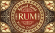 © alex_bond - Spiced Gold Rum - ornate vintage decorative label