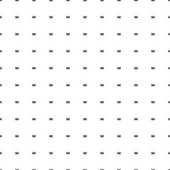 Poster - Square seamless background pattern from geometric shapes. The pattern is evenly filled with small black baby cot symbols. Vector illustration on white background