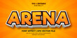 arena text effect  editable text style