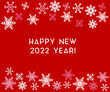 © Halyna Dobrianska - Happy New Year 2022 greeting card with snowflakes