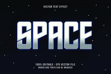 Space Text, Editable Font Effect