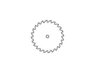 Wall Mural - Saw blade, circular blade icon. Vector illustration. flat design.