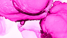 Glamour Alcohol Ink. Pink Retro Image. Rose