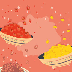 Wall Mural - ingredients of tacos