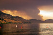 Forest Fire Smoke Skaha Lake Penticton British Columbia